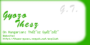 gyozo thesz business card